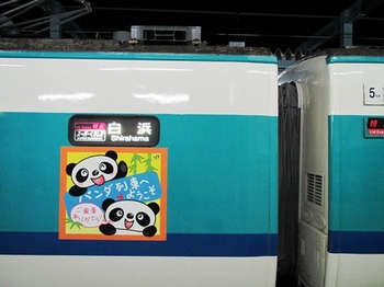 スーパーくろしお　和歌山　パンダ列車へようこそ.jpg